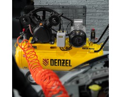 Компрессор воздушный рем. привод BCV 4000-T/100, 4,0 кВт, 100 литров, 690 л/мин Denzel-foto27