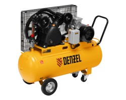 Компрессор воздушный рем. привод BCV 4000-T/100, 4,0 кВт, 100 литров, 690 л/мин Denzel