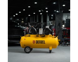 Компрессор воздушный рем. привод BCV 4000-T/100, 4,0 кВт, 100 литров, 690 л/мин Denzel-foto22