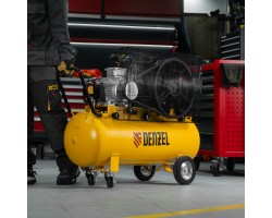 Компрессор воздушный рем. привод BCV 4000-T/100, 4,0 кВт, 100 литров, 690 л/мин Denzel-foto23