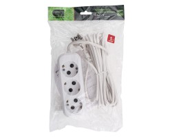 Удлинитель бытовой 5 м, 10A, тип УХз10, с заземлением, 3 розетки Сибртех-foto4