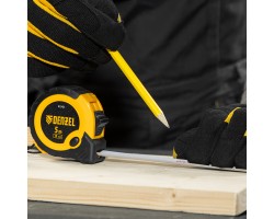 Рулетка 5м х 19мм, двухкомп. корпус, кнопка-пауза Denzel-foto11