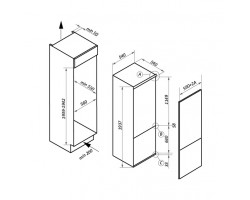 Холодильник встраиваемый MAUNFELD MBF193NFFW-foto10