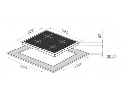 Электрическая варочная панель MAUNFELD MVSE59.4HL-BK-foto9