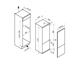 Холодильник встраиваемый MAUNFELD MBF177NFWH-foto11