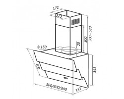 Кухонная вытяжка MAUNFELD Cascada 50 белый-foto16