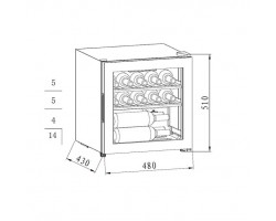 Холодильник Maunfeld MFWC-40S14-foto8