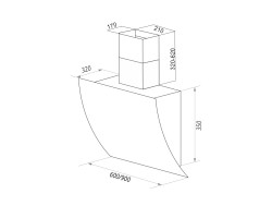 Вытяжка Maunfeld SKY STAR 90 Beige-foto2