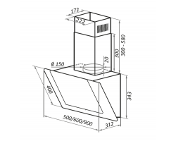 Вытяжка Maunfeld WIND 60 Glass Black-foto8