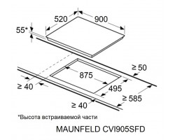 Варочная панель Maunfeld CVI905SFDGR-foto7
