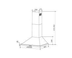 Вытяжка Maunfeld LINE T 60 Black-foto2