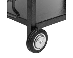 Мангал сварной на колесах, 662 х 390 х 152/805 мм, сталь 2 мм, кочерга в комплекте, Camping Palisad Новинка-foto10