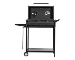 Мангал сварной на колесах, 662 х 390 х 152/805 мм, сталь 2 мм, кочерга в комплекте, Camping Palisad Новинка-foto3