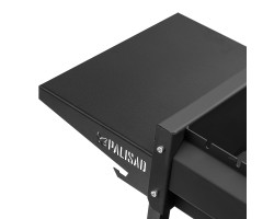 Мангал сварной на колесах, 662 х 390 х 152/805 мм, сталь 2 мм, кочерга в комплекте, Camping Palisad Новинка-foto6