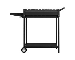 Мангал сварной на колесах, 662 х 390 х 152/805 мм, сталь 2 мм, кочерга в комплекте, Camping Palisad Новинка-foto3