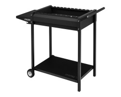 Мангал сварной на колесах, 662 х 390 х 152/805 мм, сталь 2 мм, кочерга в комплекте, Camping Palisad Новинка-foto2