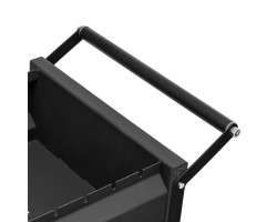 Мангал сварной на колесах, 662 х 390 х 152/805 мм, сталь 2 мм, кочерга в комплекте, Camping Palisad Новинка-foto7