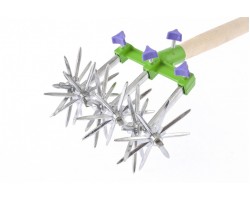 Культиватор садовый, 3 пары колес, рукоятка с 1 парой колес 65 х 205 мм, Palisad Новинка-foto3