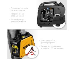 STEHER 1/1,2 кВт, однофазный, синхронный, инверторный, генератор бензиновый GI-1500-foto4