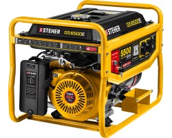 STEHER 5/5.5 кВт, однофазный, синхронный, щеточный, с электростартером, бензиновый генератор GS-6500Е-foto2