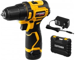 STEHER 12 В, 35 Нм, 1 АКБ (2 Ач), бесщеточная дрель-шуруповерт, кейс (CDB-120-1)-foto2