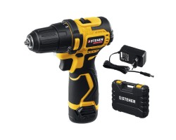 STEHER 12 В, 35 Нм, 1 АКБ (2 Ач), бесщеточная дрель-шуруповерт, кейс (CDB-120-1)-foto7