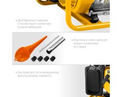 STEHER 3/3.3 кВт, однофазный, синхронный, щеточный, бензиновый генератор GS-4500-foto5