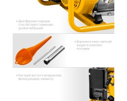 STEHER 5/5.5 кВт, однофазный, синхронный, щеточный, бензиновый генератор GS-6500-foto5