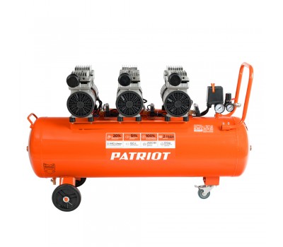 Компрессор ПАТРИОТ поршневой безмасляный WO 100-440