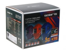 Щиток сварщика с самозатемняющимся светофильтром Solaris ASF650Х (синий металлик) (1/1/1/2, 100x45 мм (45,0 см2), DIN 3/9-13 (регул), 4 сенсора, есте (ASF650X.PDB)-foto5