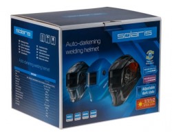 Щиток сварщика с самозатемняющимся светофильтром Solaris ASF520S (голубой глянец) (1/1/1/2, 95x43 мм (40,9 см2), DIN 4/9-13 (регул), шлифовка, рег.чу (ASF520S.PBL)-foto6