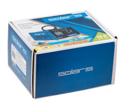 Зарядное устройство Solaris CH-102 (6 В / 12 В, 10 А, до 150 А*ч, плавная регулировка тока, дисплей) (CH102011) (SOLARIS) (CH102011)