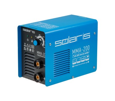 Инвертор сварочный SOLARIS MMA-200 (230В, 20-200 А, 70В, электроды диам. 1.6-4.0 мм, вес 3.4 кг) (MMA-200)