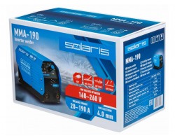 Инвертор сварочный SOLARIS MMA-190 (230В, 20-190 А, 69В, электроды диам. 1.6-4.0 мм, вес 3.4 кг) (MMA-190)-foto5