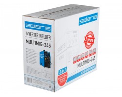 Полуавтомат сварочный Solaris MULTIMIG-245 (230В, MIG/FLUX/MMA/TIG, евроразъем, горелка 3 м, смена полярности, 2T/4T, рег-ка индуктивн.) (SOLARIS) (MULTIMIG-245)-foto10