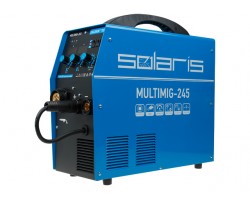 Полуавтомат сварочный Solaris MULTIMIG-245 (230В, MIG/FLUX/MMA/TIG, евроразъем, горелка 3 м, смена полярности, 2T/4T, рег-ка индуктивн.) (SOLARIS) (MULTIMIG-245)