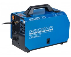 Полуавтомат сварочный Solaris MIG-201 (230В, MIG/SPOT/FLUX/MMA/TIG, встроенная горелка 2 м, смена полярности, 2T/4T, рег.индуктивн.) (SOLARIS) (MIG-201)-foto2