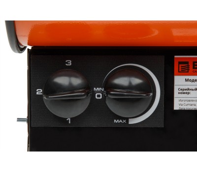 Нагреватель воздуха электр. Ecoterm EHR-09/3C (пушка, 9 кВт, 380 В, 3-хфазный, термостат, 2 года гарантии) (ECOTERM) (EHR-09/3C)