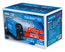 Инвертор сварочный SOLARIS MMA-230 (230В, 20-230 А, 69В, электроды диам. 1.6-5.0 мм, вес 3.7 кг) (MMA-230)-foto5