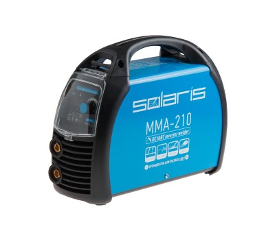 Инвертор сварочный SOLARIS MMA-210 (230В, 20-210 А, 70В, электроды диам. 1.6-4.0 мм, вес 3.8 кг) (MMA-210)