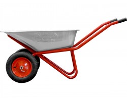 Тачка строительная ECO WB201-2 (90л, 200кг, 2 пневмоколеса 3.25-8) (WB201-2)-foto2