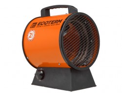 Нагреватель воздуха электр. Ecoterm EHR-03/1C (пушка, 3 кВт, 220 В, термостат, 2 года гарантии) (ECOTERM) (EHR-03/1C)