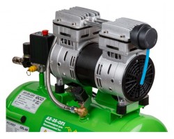 Компрессор ECO AE-25-OF1 безмасляный (140 л/мин, 8 атм, коаксиальный, безмасляный, ресив. 24 л, 220 В, 0,8 кВт) (AE-25-OF1)-foto6