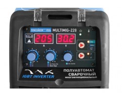 Полуавтомат сварочный Solaris MULTIMIG-228 (MIG-MMA-TIG) c TIG горелк. (220В, MIG/FLUX/MMA/TIG, евроразъем, горелка MIG 3 м, TIG 4 м, смена полярности (MULTIMIG-228)-foto5