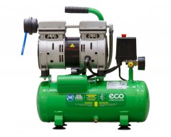 Компрессор ECO AE-10-OF1 безмасляный (120 л/мин, 8 атм, коаксиальный, безмасляный, ресив. 10 л, 220 В, 0,7 кВт) (AE-10-OF1)-foto2