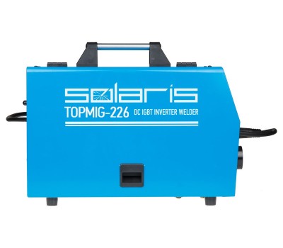 Полуавтомат сварочный Solaris TOPMIG-226 с горелкой 3 м (220В, MIG/FLUX, евроразъем, горелка 3 м, смена полярности) (TOPMIG-226WG3) (SOLARIS) (TOPMIG-226WG3)