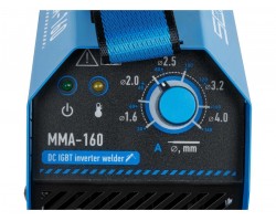 Инвертор сварочный SOLARIS MMA-160 (230В, 20-160 А, 69В, электроды диам. 1.6-4.0 мм, вес 3.0 кг) (MMA-160)-foto4