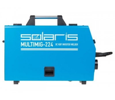 Полуавтомат сварочный Solaris MULTIMIG-224 (230В, MIG/FLUX/MMA, евроразъем, горелка 3 м, смена полярности, 2T/4T/Spot) (SOLARIS) (MULTIMIG-224)