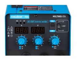 Полуавтомат сварочный Solaris MULTIMIG-224 (230В, MIG/FLUX/MMA, евроразъем, горелка 3 м, смена полярности, 2T/4T/Spot) (SOLARIS) (MULTIMIG-224)-foto4