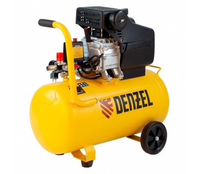 Компрессор воздушный, прямой привод DC1500/50, 1.5 кВт, 50 литров, 220 л/мин Denzel